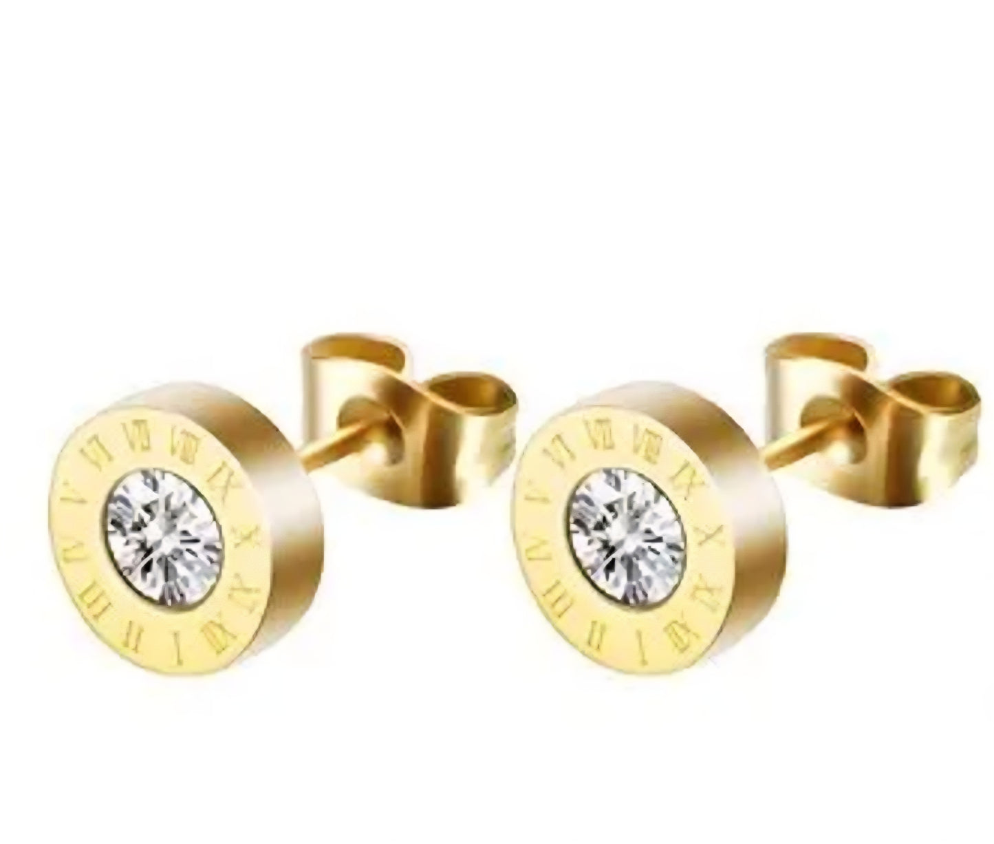 Time Waits for No One Studs Stainless Steel