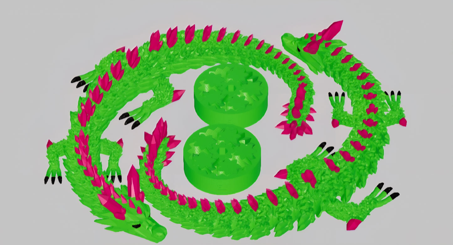 Dragon with Round Fidget