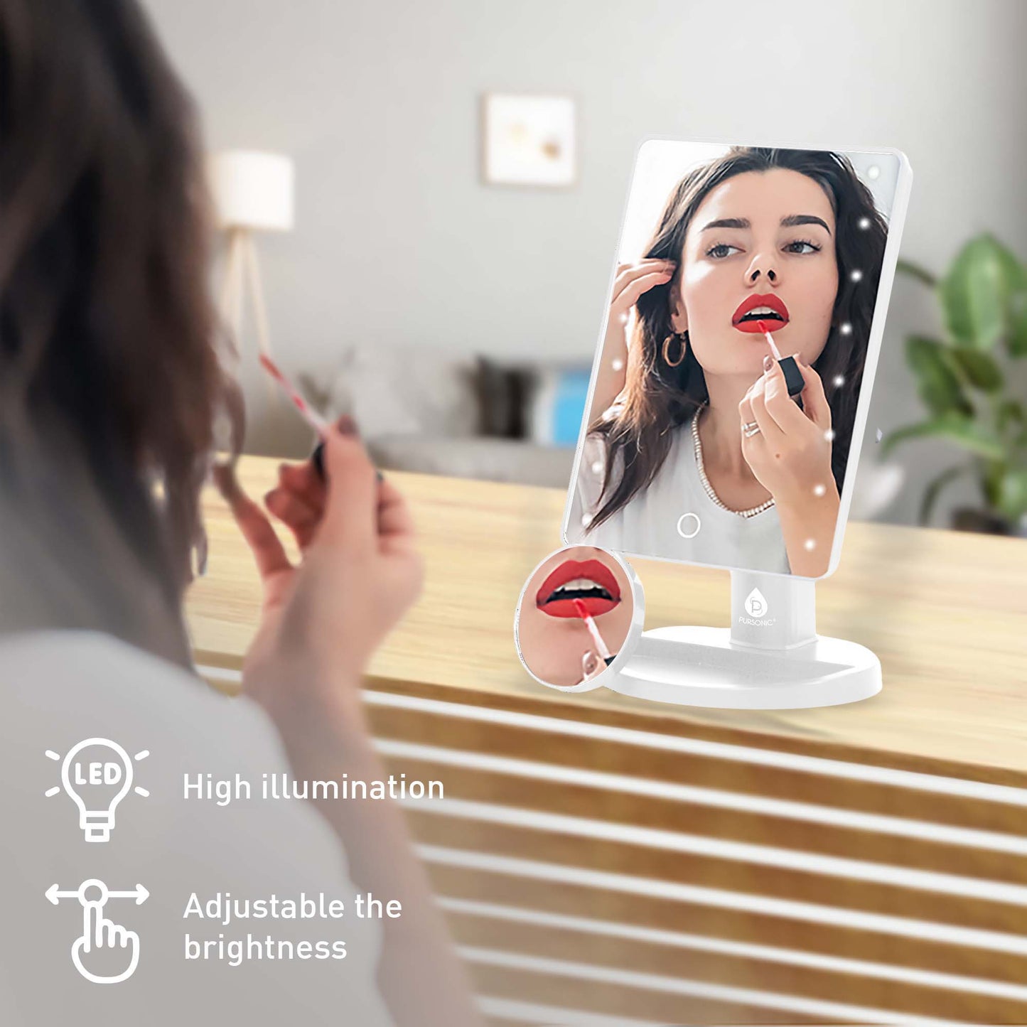 LED Lighted Vanity Makeup Mirror-1
