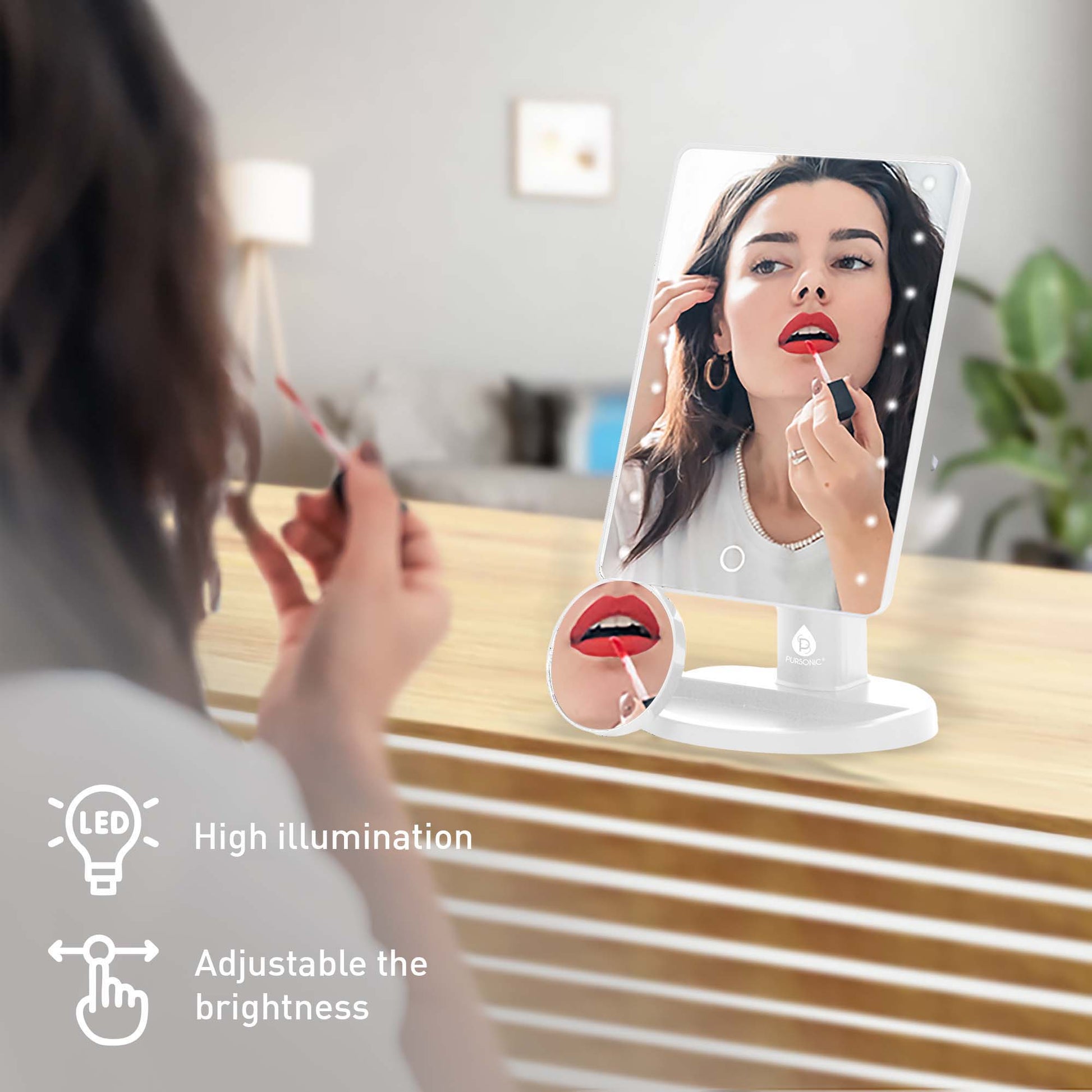 LED Lighted Vanity Makeup Mirror-1