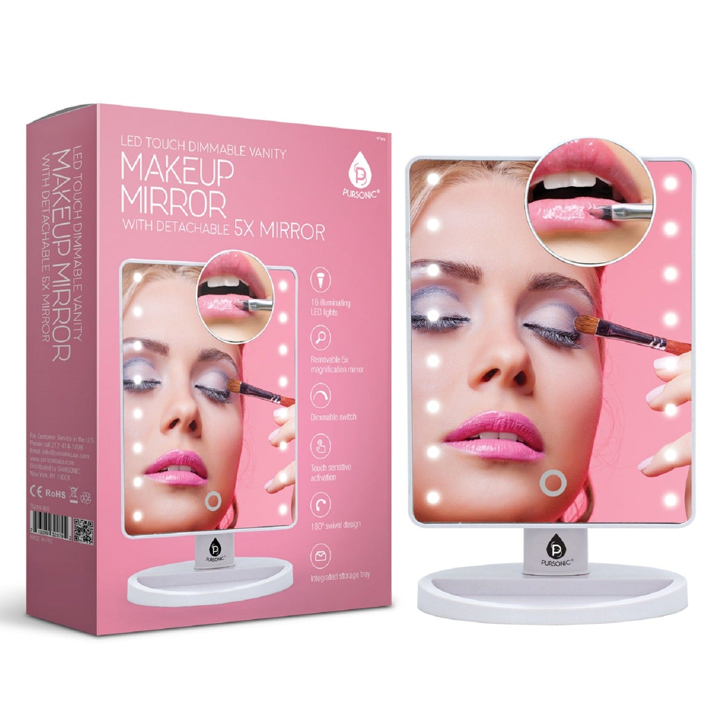 LED Lighted Vanity Makeup Mirror-3